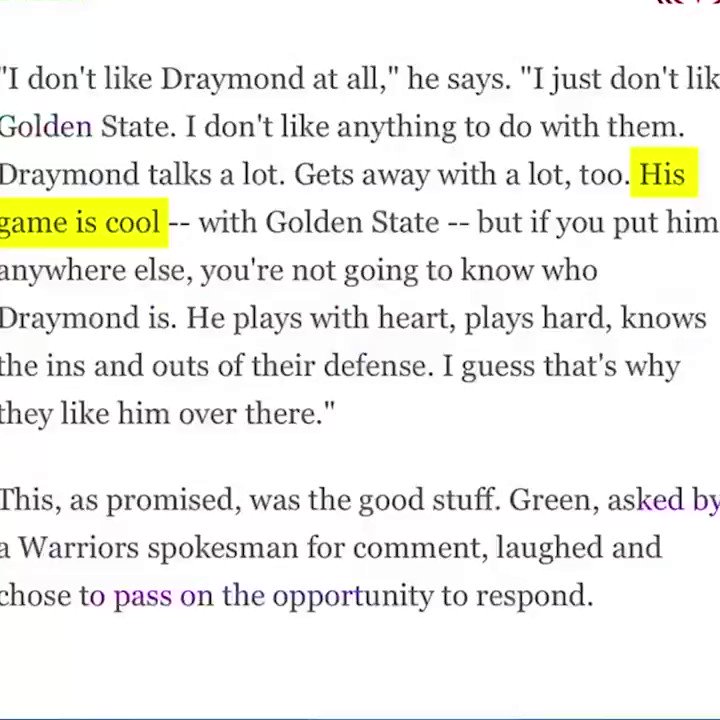 Pickswise on Twitter "Dillon Brooks on Draymond two months ago "I don