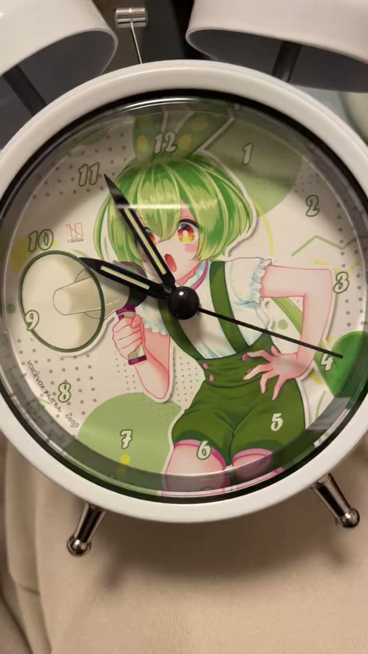 ずんだもん　目覚まし時計　動作確認済み 実験2ずんだもん目覚ましアプリ