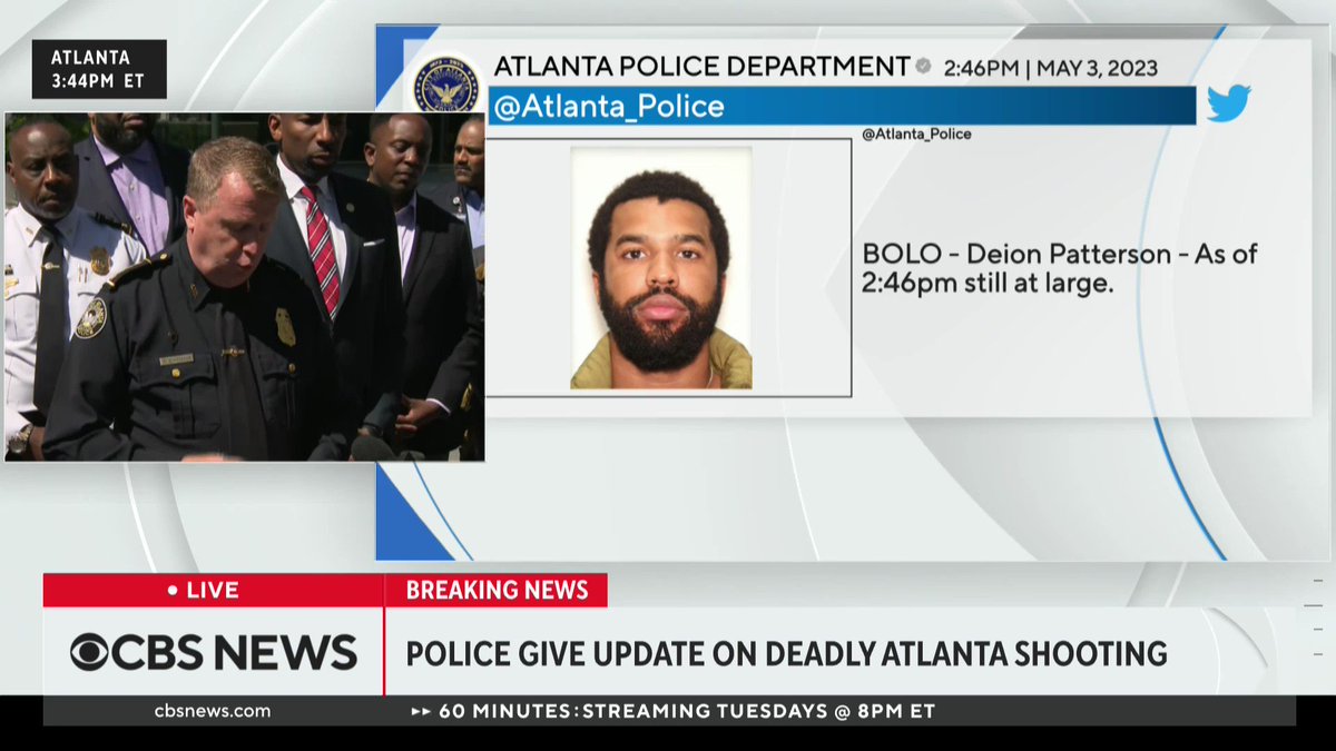 CBS News on Twitter "Atlanta police say they are still searching for