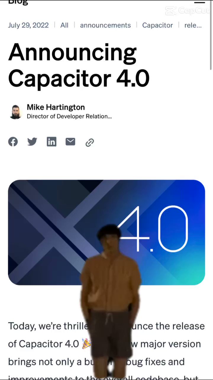 Capacitor on Twitter "What's better than 4.0? 5.0 Get the latest