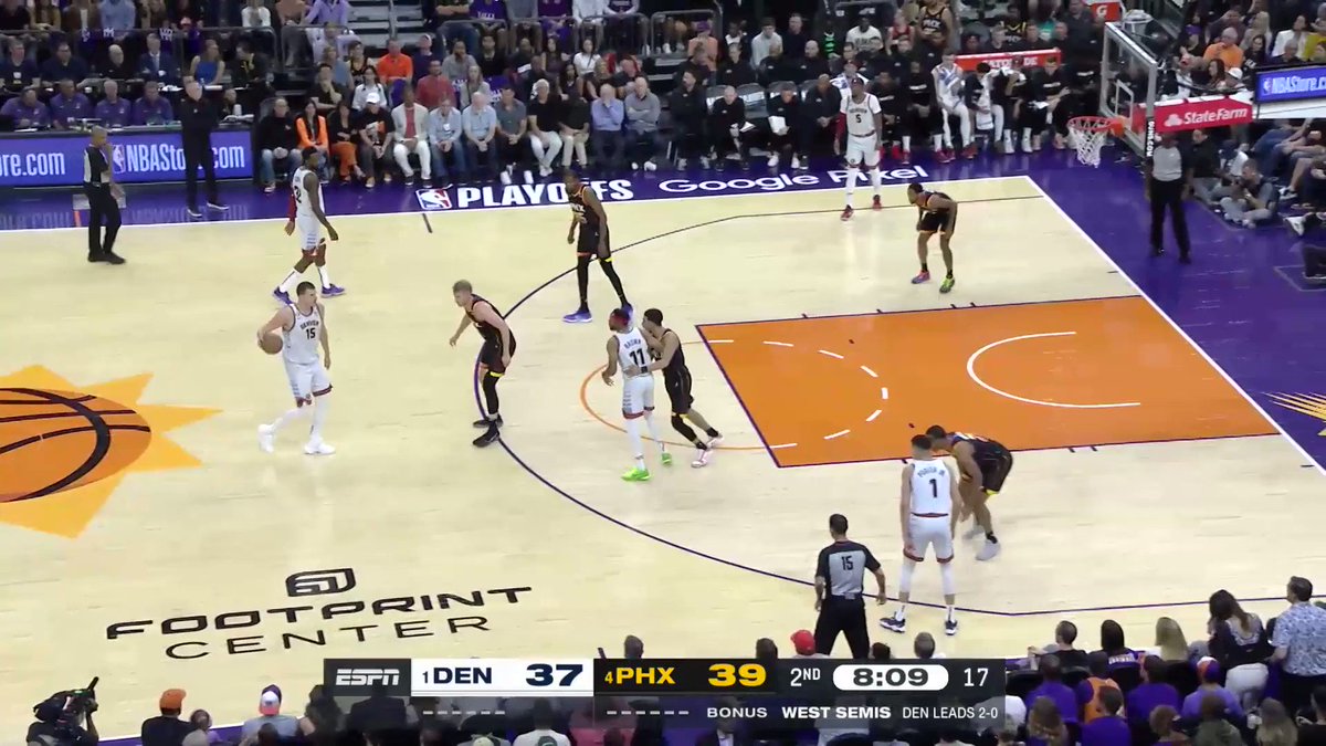 NBA on Twitter "JOKIC NOLOOK ONEHANDED DIME. KCP SINKS THE CORNER