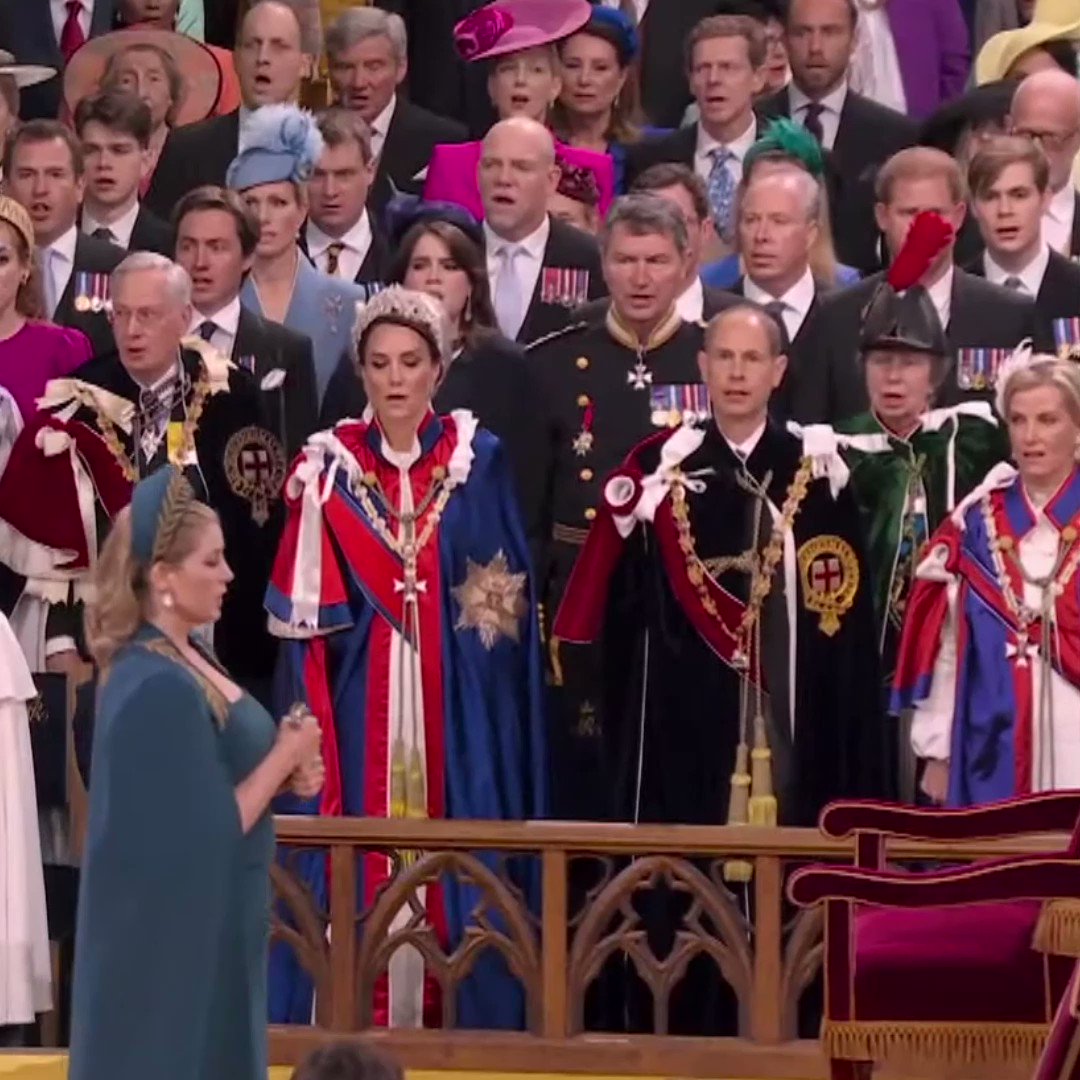 Newsweek on Twitter "Prince Harry's view at the coronation of his