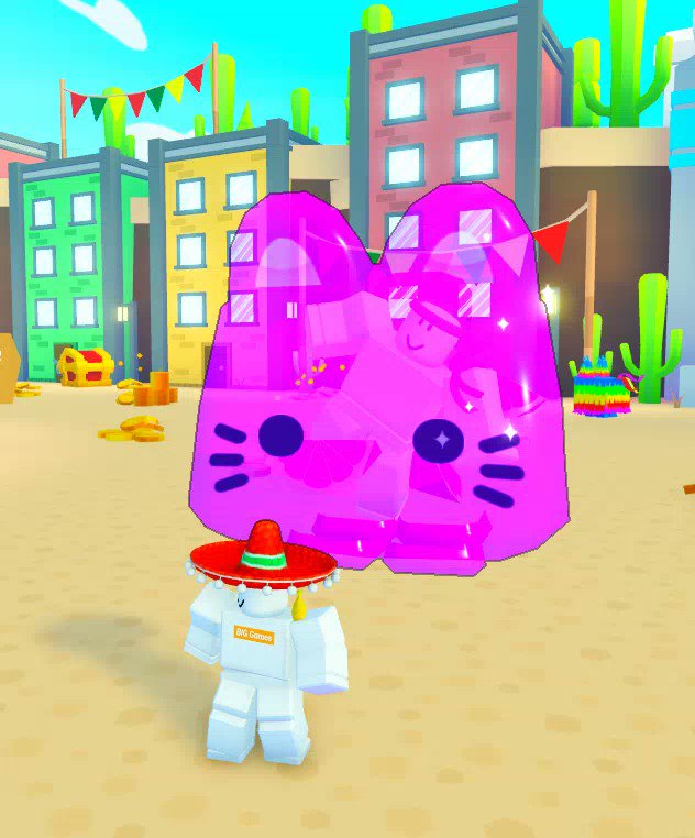 BIG Games on X: 🍓 Squishy JELLY pets in #PetSimulatorX! 🎉 Cinco de Mayo  fiesta continues! New maze event, pets, huge, and eggs! 🎮 Play:   ✨ Changes:    / X