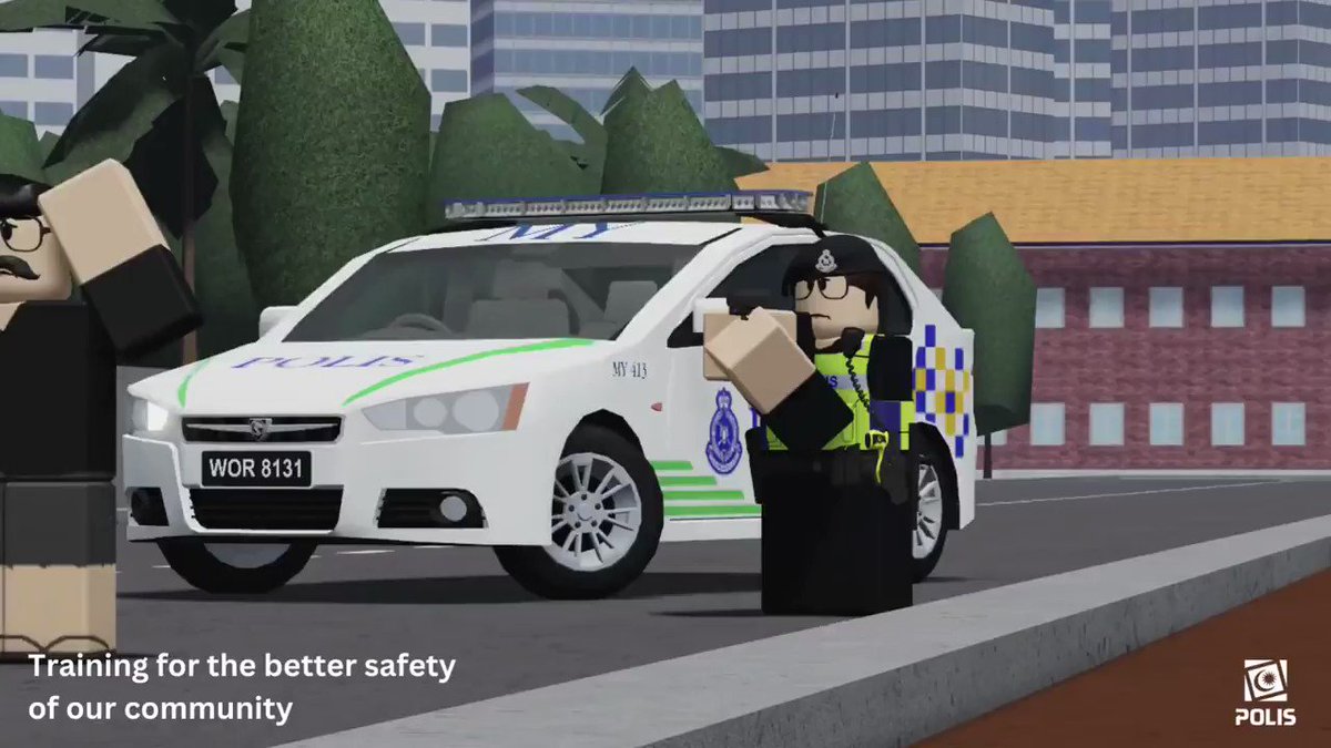 ROBLOX Polis di Raja Malaysia on Twitter: "Watch as two police officers ...