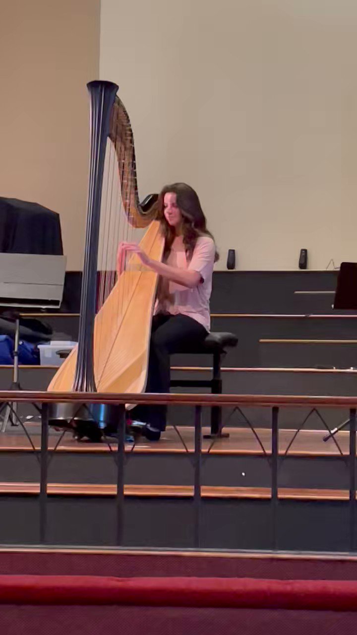 Isabella.Larson.2025 on Twitter "I had my spring harp recital today. I
