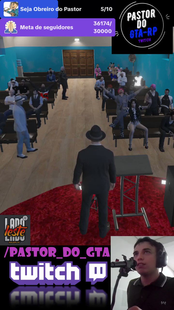 Pastor Erick - GTA RP - !pix - !discord FULL HD. - pastor_do_gta on Twitch