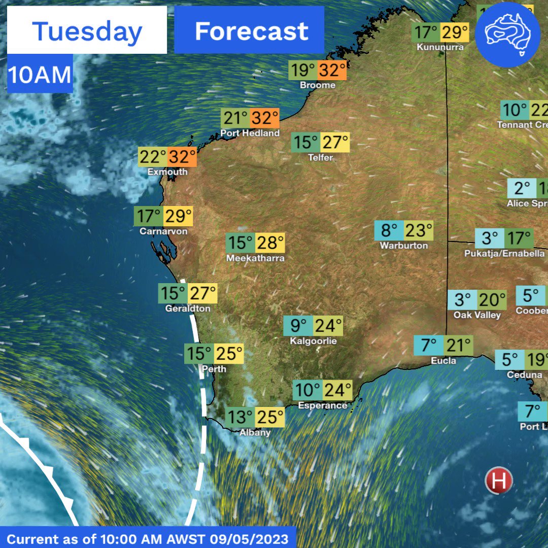 Haplo on Twitter "RT BOM_WA Wet and windy weather is on the way for