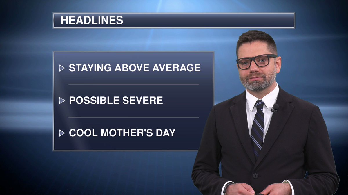 Your Minnesota forecast for the remainder of Wednesday and through the rest of the week! Talking about Severe Weather chances- and a slight cool down/showers for Mother's day. #mnwx  @Praedictix https://t.co/hBsrHkdyQM