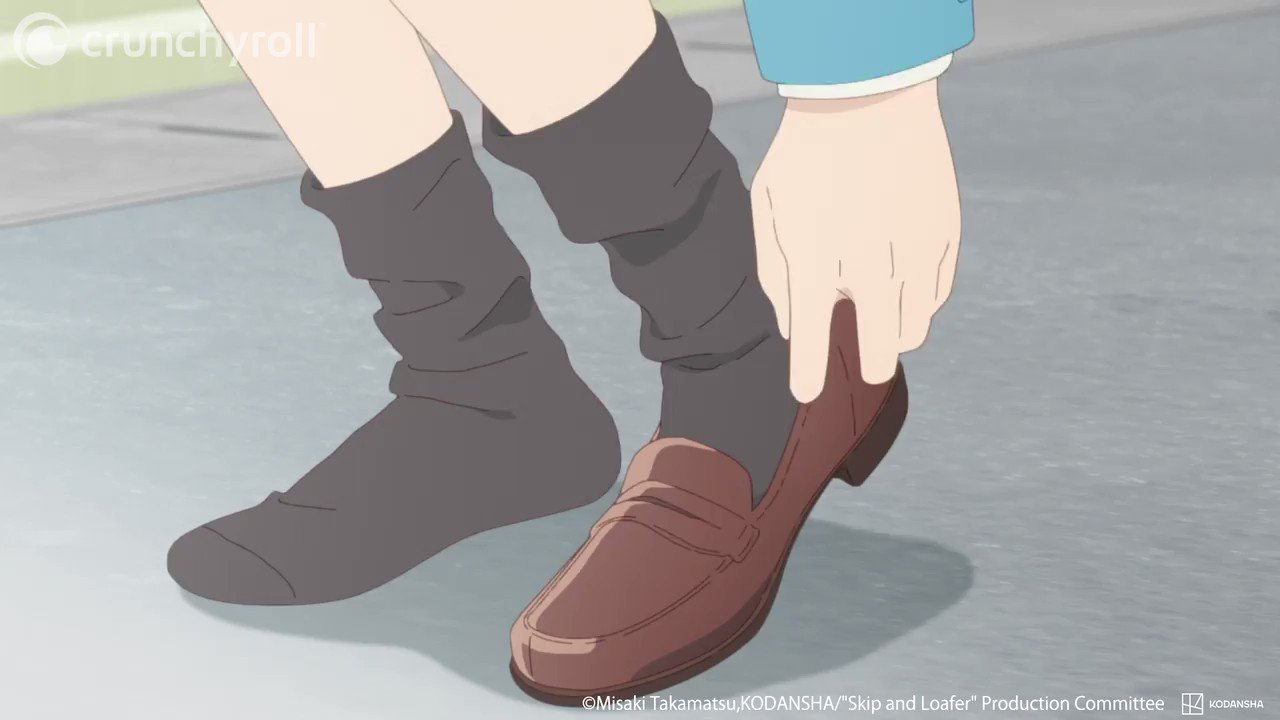 Crunchyroll on X: Loafers off 🤝 Go Time! (via Skip and Loafer)   / X