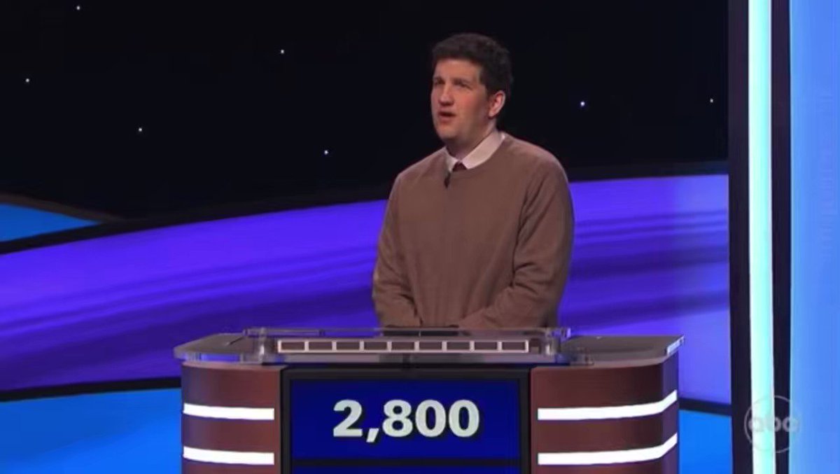 James Holzhauer, Game Show Villain on Twitter "We actually had to