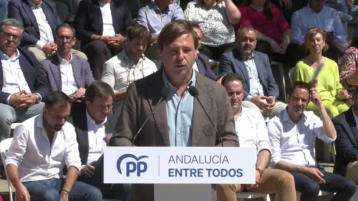 Antonio Repullo en Córdoba apoyando a José María Bellido