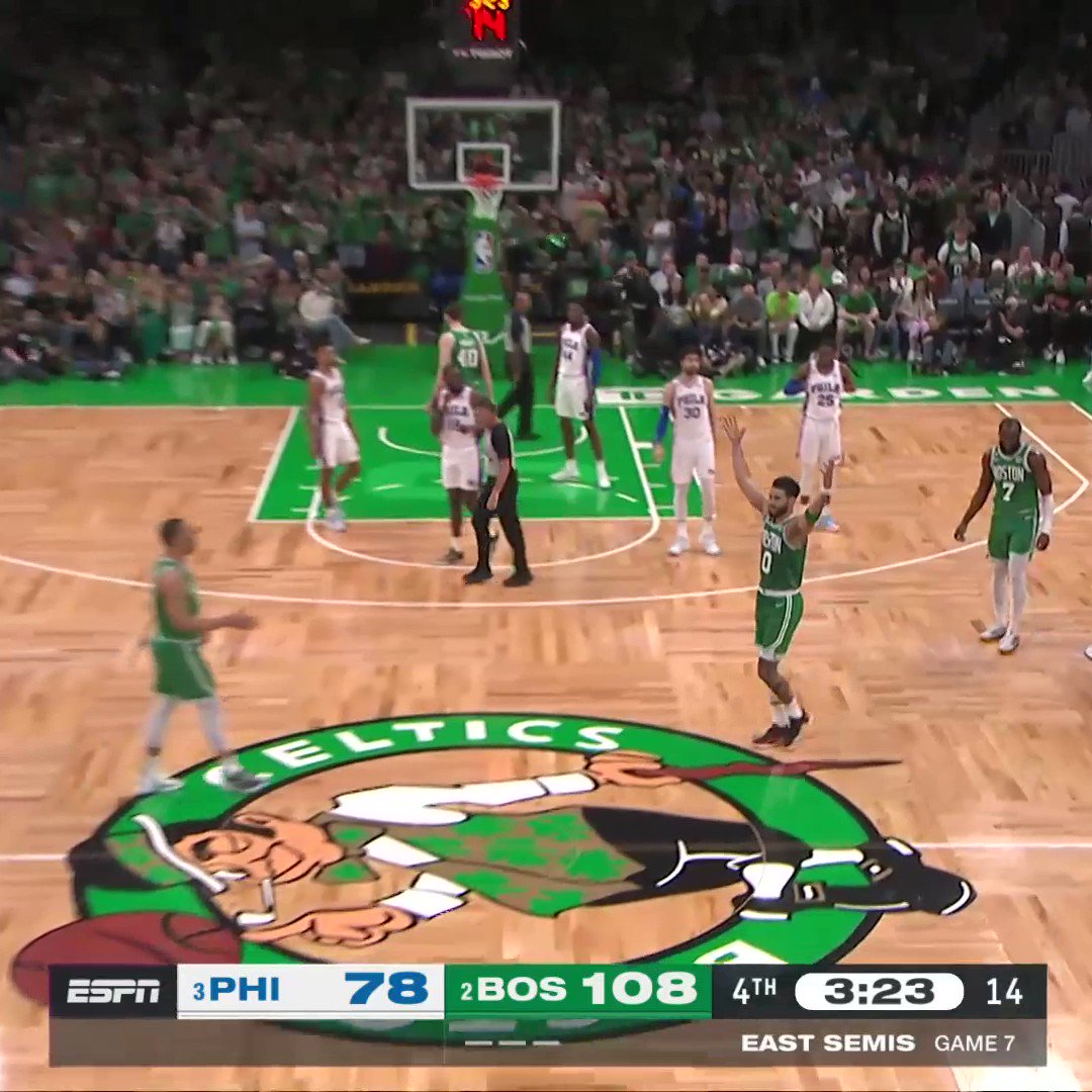 NBA On Twitter Jayson Tatum Checks Out Of A HISTORIC Game 7 51 PTS 