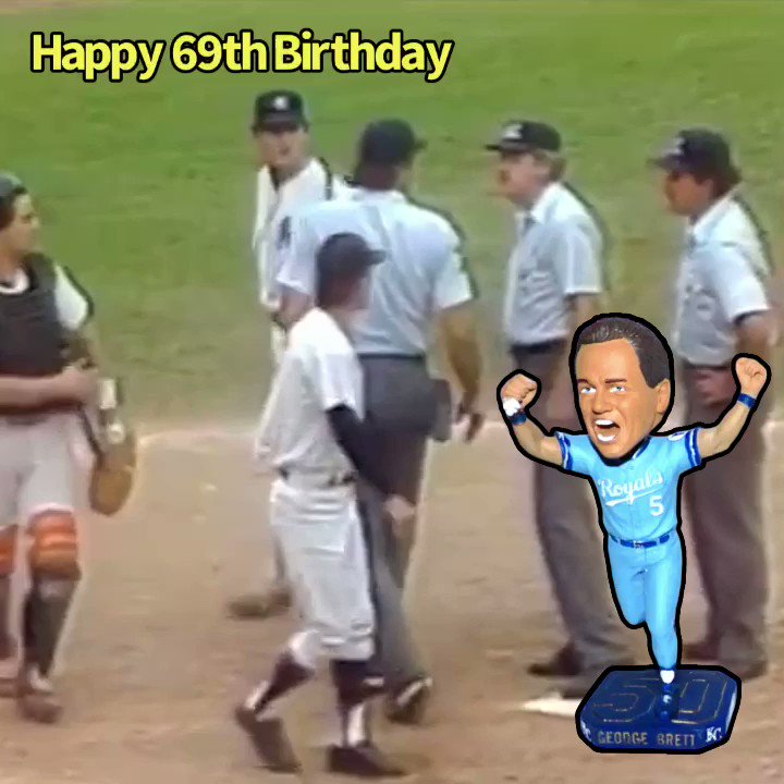 Happy 69th birthday to the man himself. Mr. George Brett. 