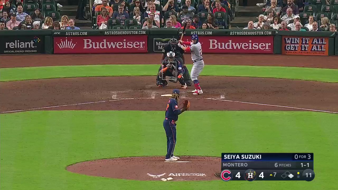 Cubs at Astros / Twitter