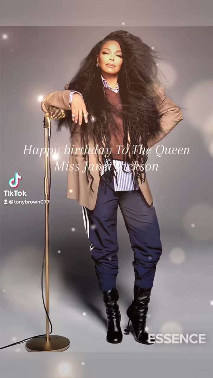 Happy birthday to the queen Miss Janet Jackson        