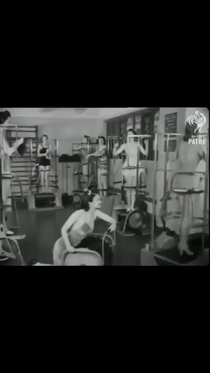 LOCKERROOM on Twitter "Women in gym, 1940s."