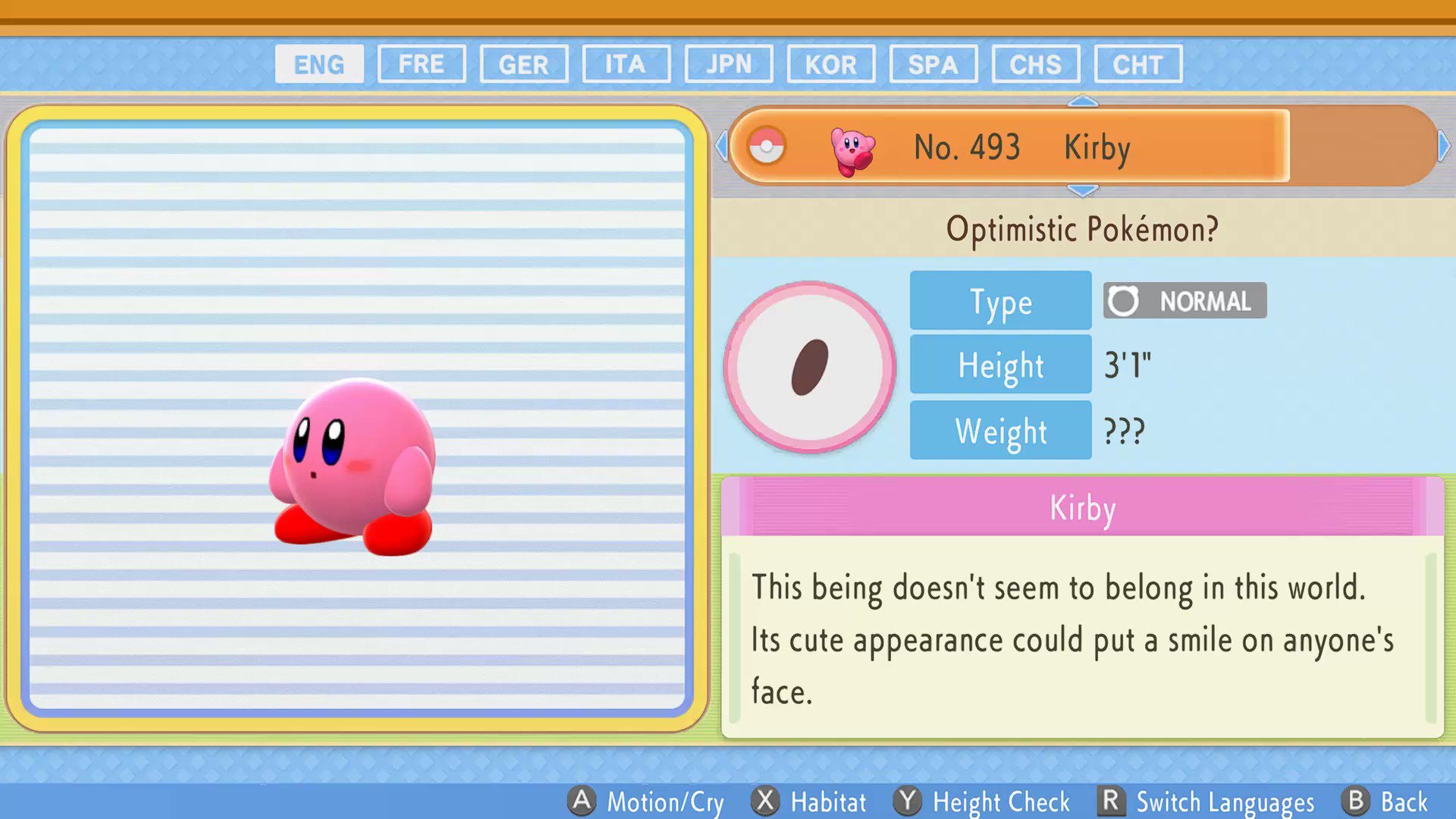 Kirby in Pokemon BDSP (Ver 1.0.1) [Fan Mod] 