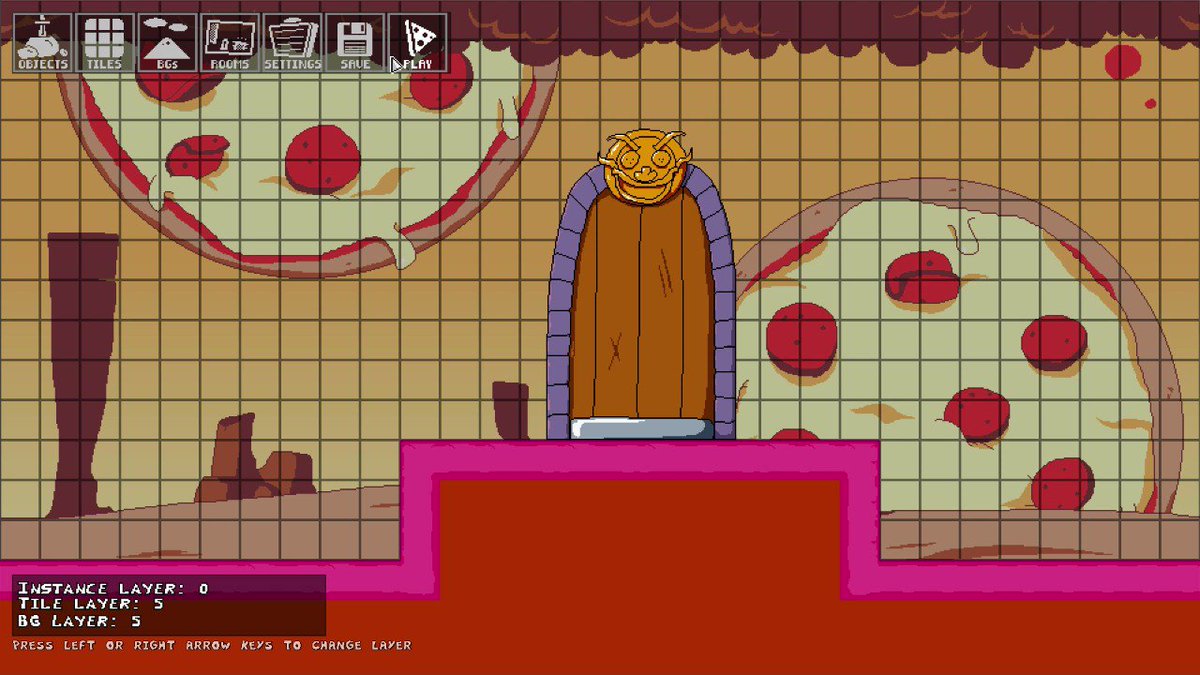 Perez on X: Beta 1 of the new Pizza Tower level editor is now published!! download it on here: / X