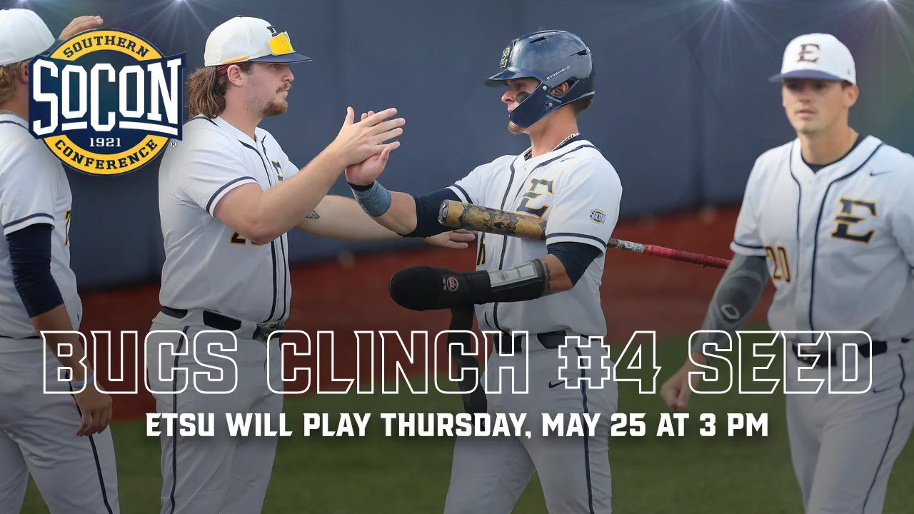 ETSU Baseball on Twitter "With today's win, ETSU has clinched the No