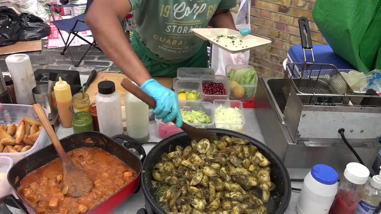 Indian Street Food + on Twitter: "PURE VEGETARIAN 12 ITEM INDIAN THALI