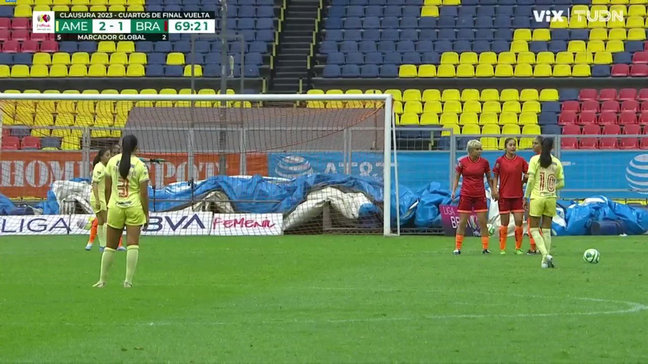 ¡¡¡G⚽⚽⚽L!!!

¡Para ver una y otra vez! 🤩

Es el gol 100 de Alison González en la #LigaBBVAMXFemenil 

#VamosPorEllas 👊”