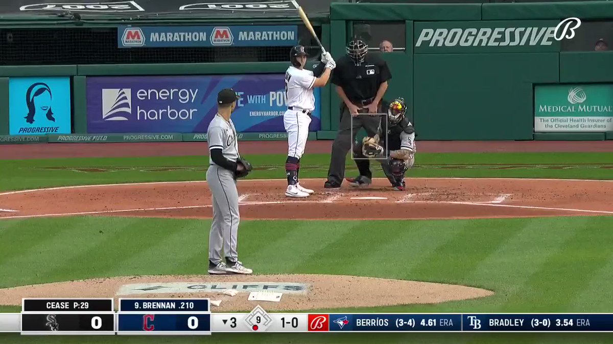 Cleveland’s Will Brennan gets Dinger Tuesday started off with a bang. A solo shot puts the Guardians up over the White Sox, 1-0.

#MLB #Guardians #WhiteSox #DingerTuesday #FanDuel https://t.co/Y7u00l9AJ0