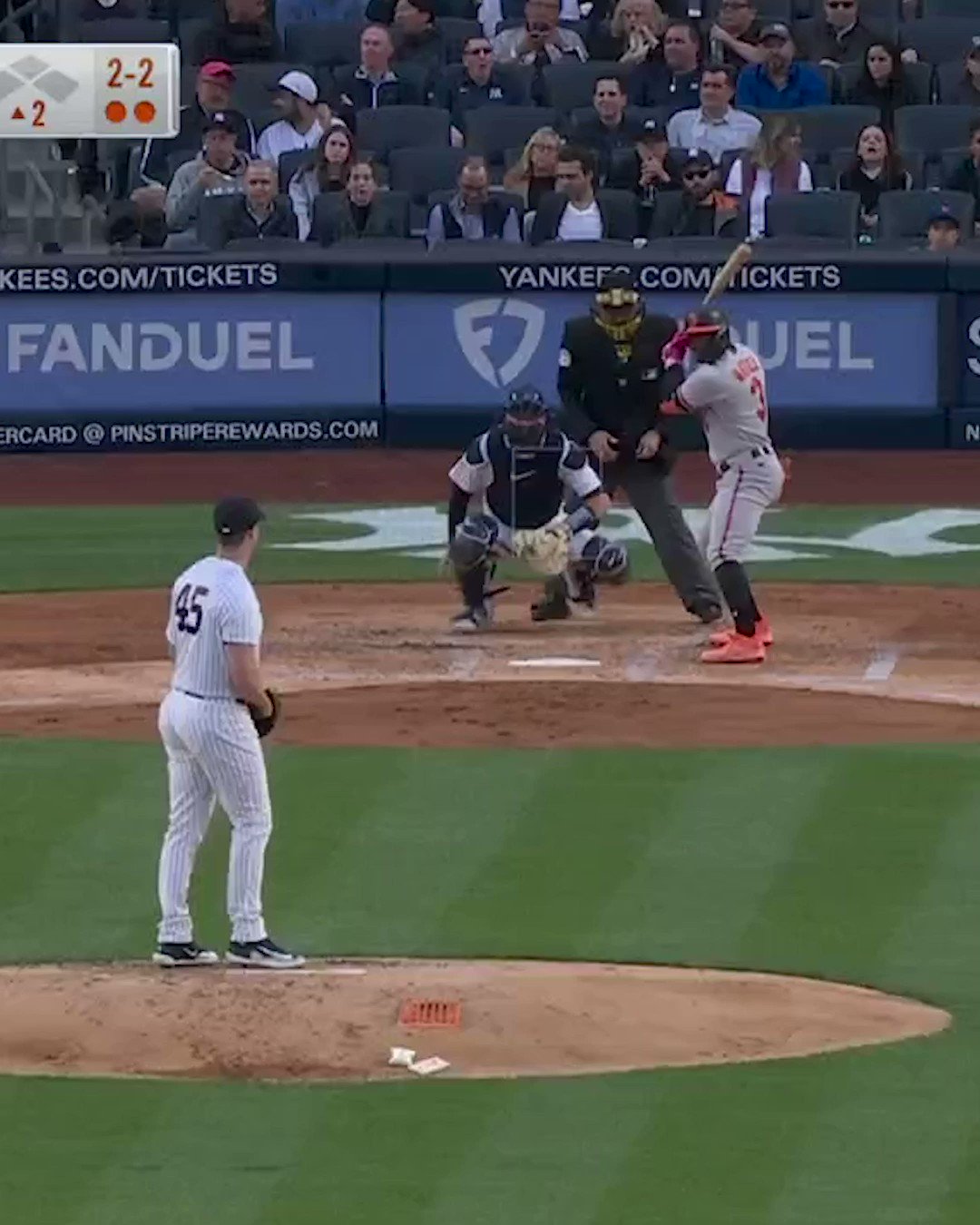 Orioles at Yankees / Twitter