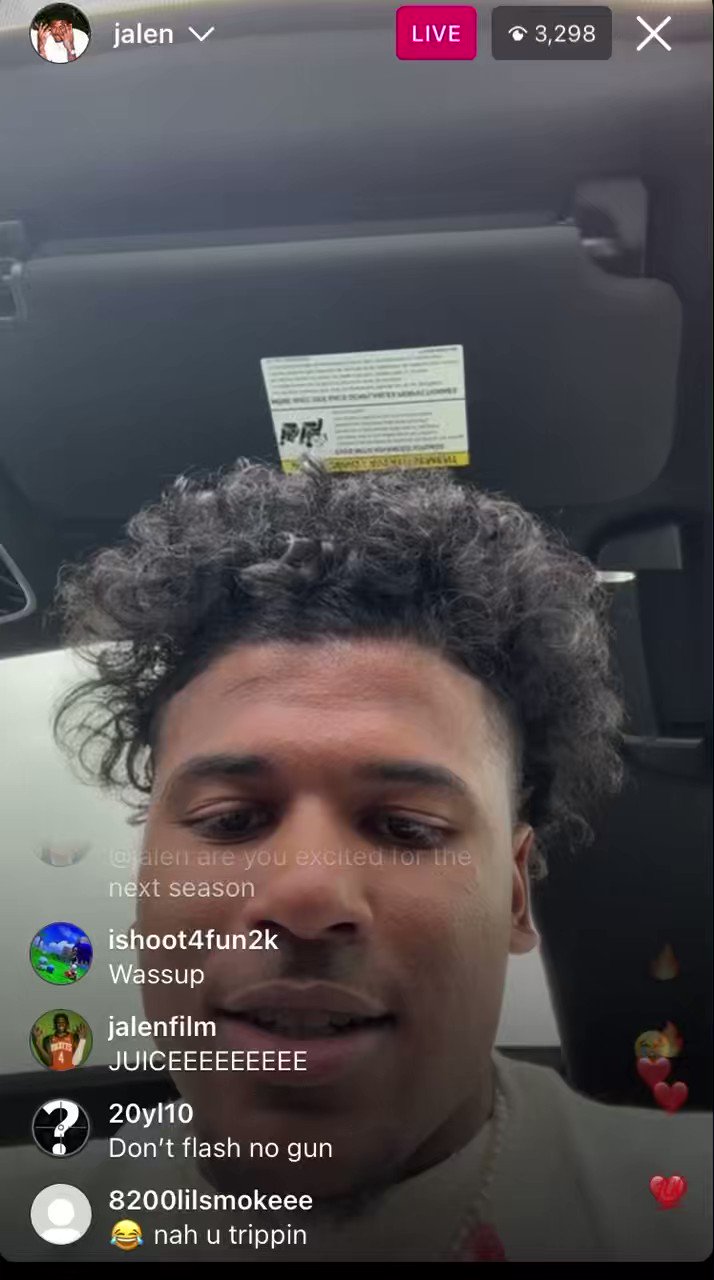 [花邊]Jalen Green開IG直播，粉絲求他別掏槍出