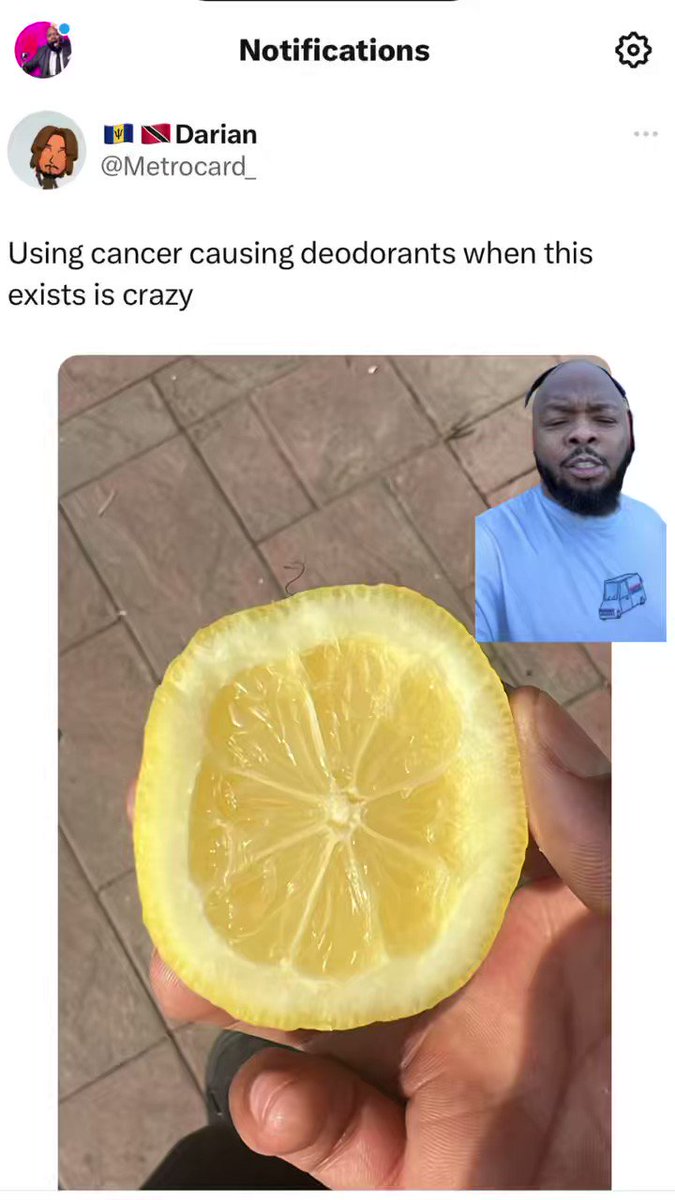 Kevín on Twitter "Using lemons for deodorant is CRAZY!"