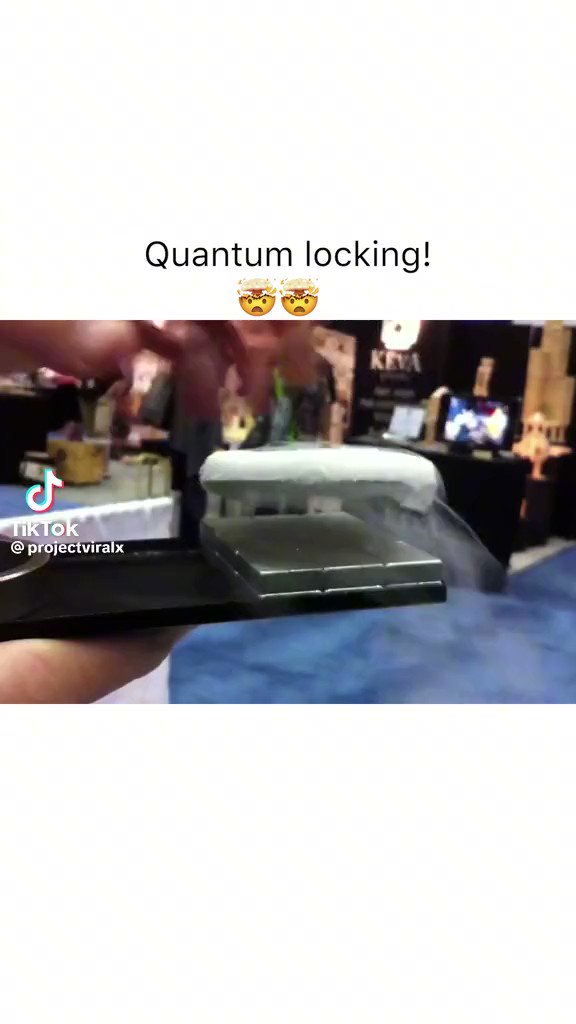 vegastar on Twitter " 🔒Quantum Locking🧲⚛️. Believe me, you have seen