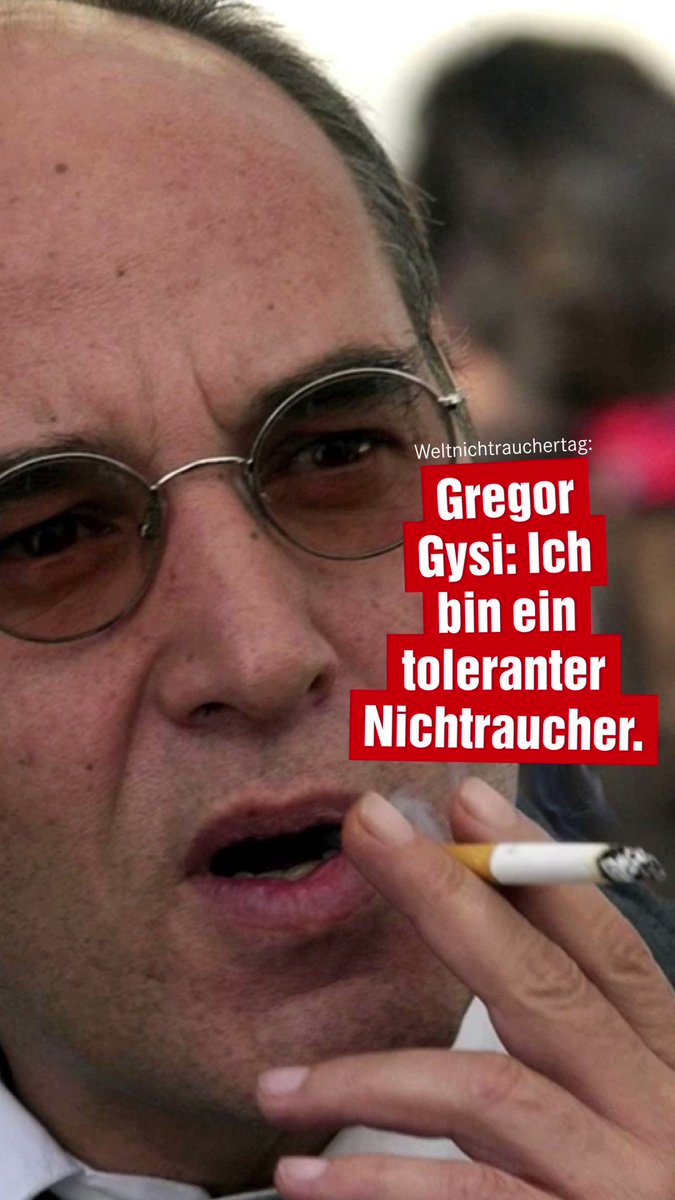 Gregor Gysi on Twitter "Ich habe früher geraucht wie ein Schlot, zum Schluss 50 Zigaretten