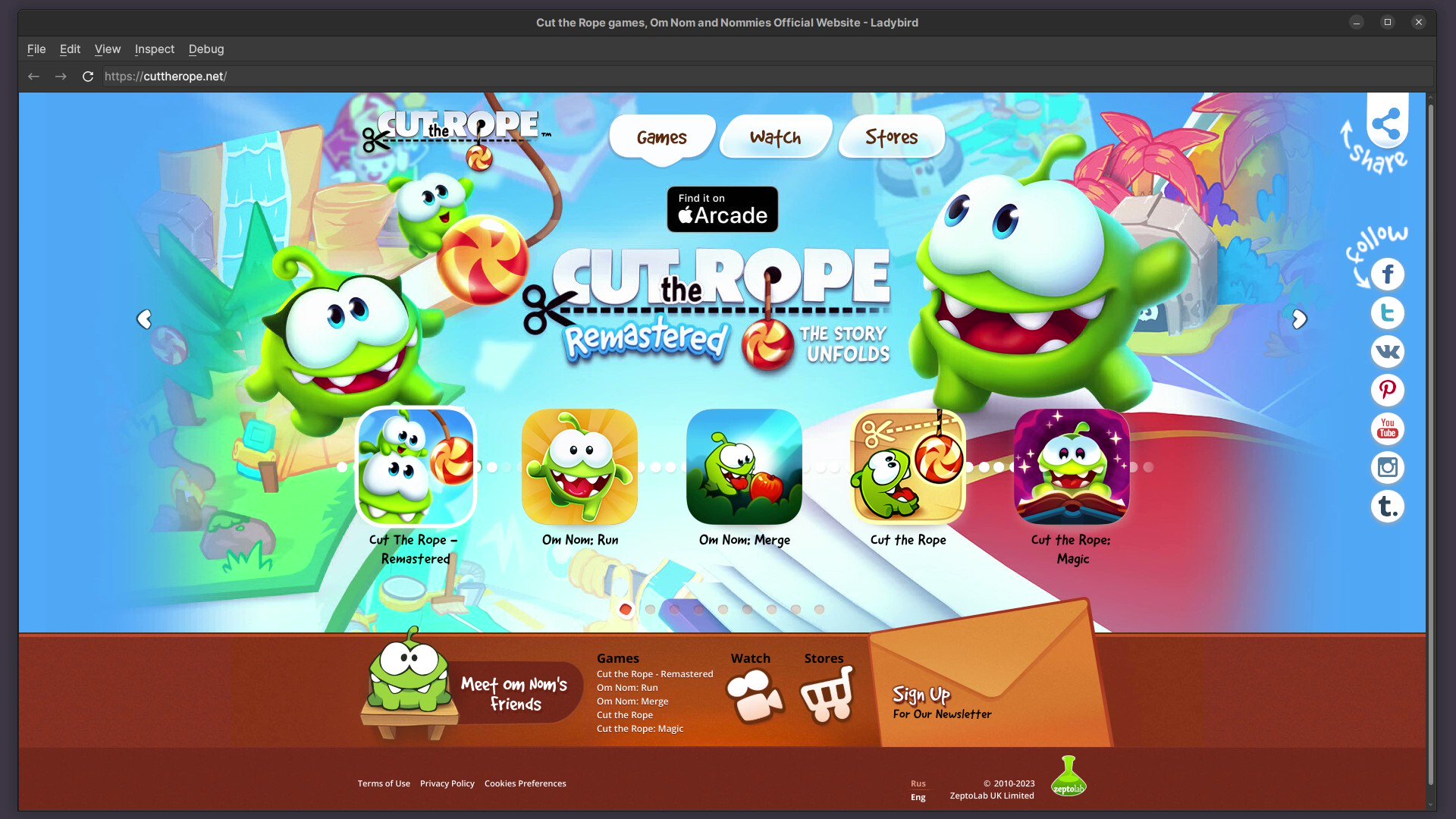 Cut the Rope 2, Software