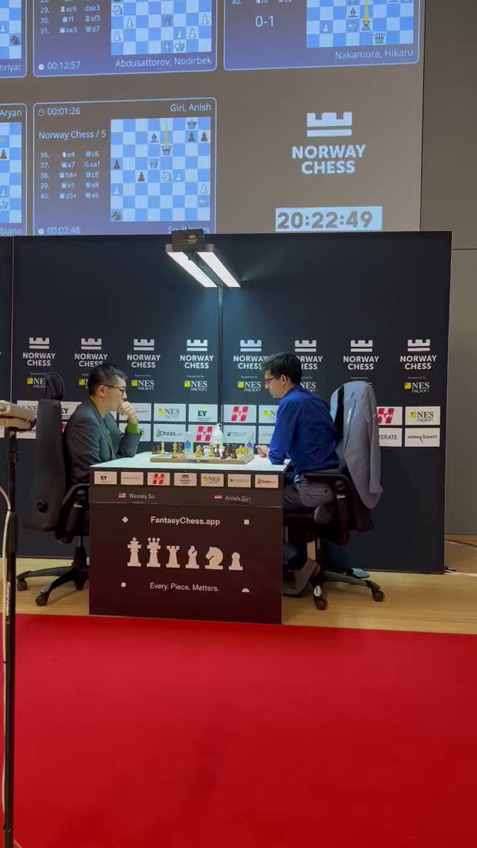 Norway Chess on Twitter: "Look at Anish’s smile 😊 when he drew the ...
