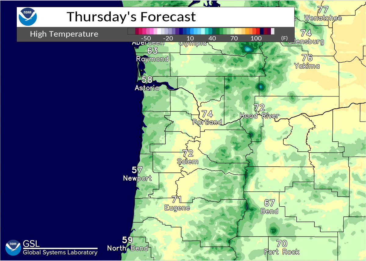 NWS Portland on Twitter "We hope you've been enjoying the cooler