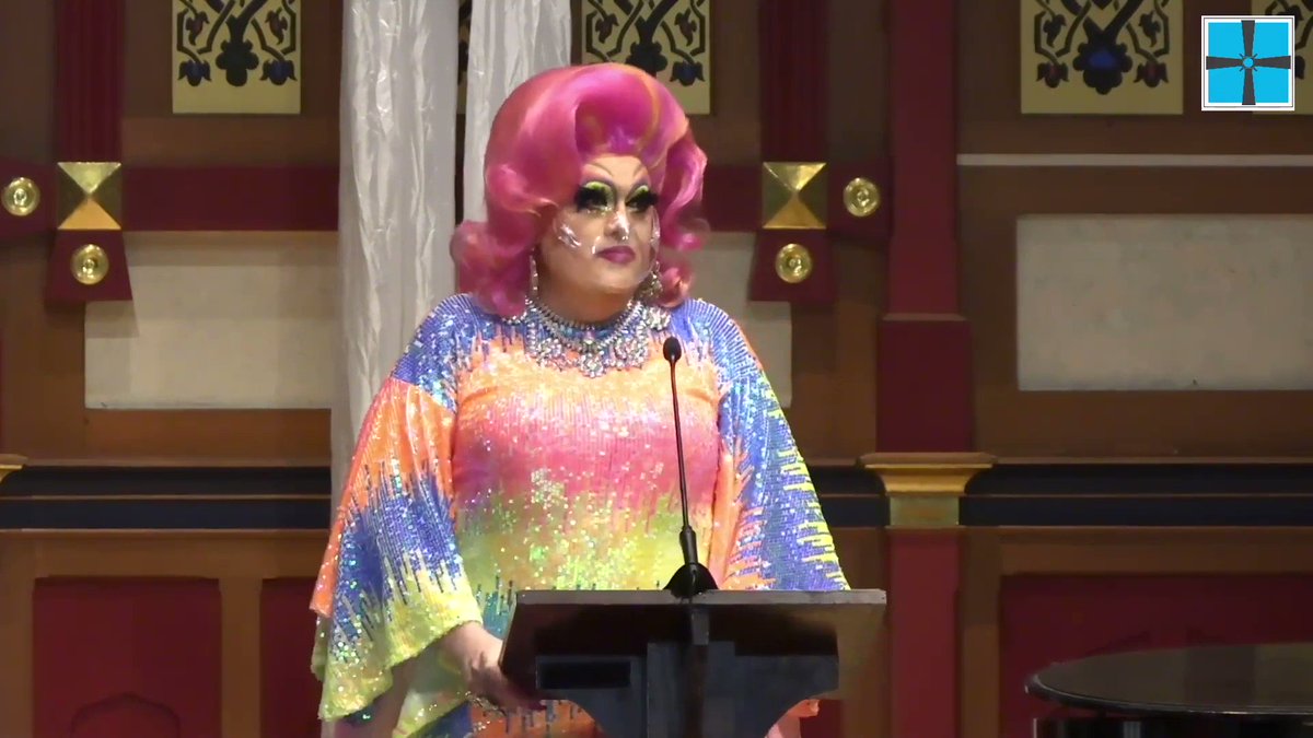 Drag Queen Pastor Gives Sermon In LGBTQ Church Service

Full Video: https://t.co/6LECg1460U https://t.co/iqc2T1OOjT