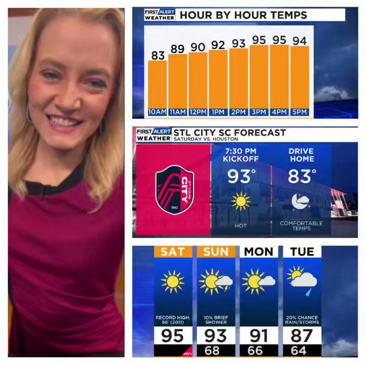 Leah hill on twitter saturday 6 3 23 quick4cast temperature