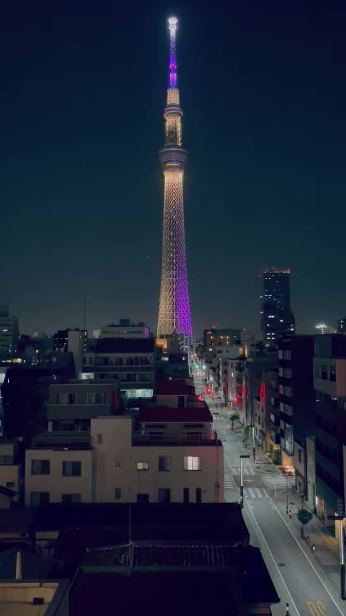 BTS Ari 🌷 on Twitter "本日6月13日の深夜0時まで東京スカイツリーが紫色にライトアップされてます！ ライブカメラでも生