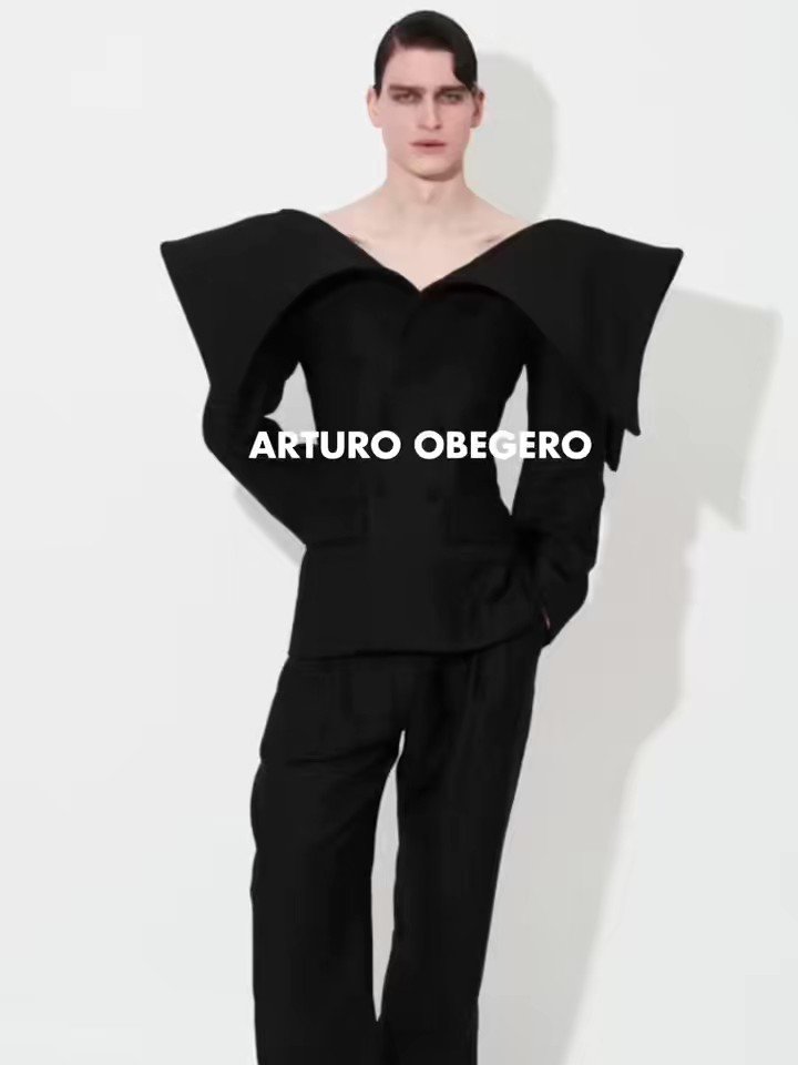 arturo obegero 22aw フレア スラックス パンツ