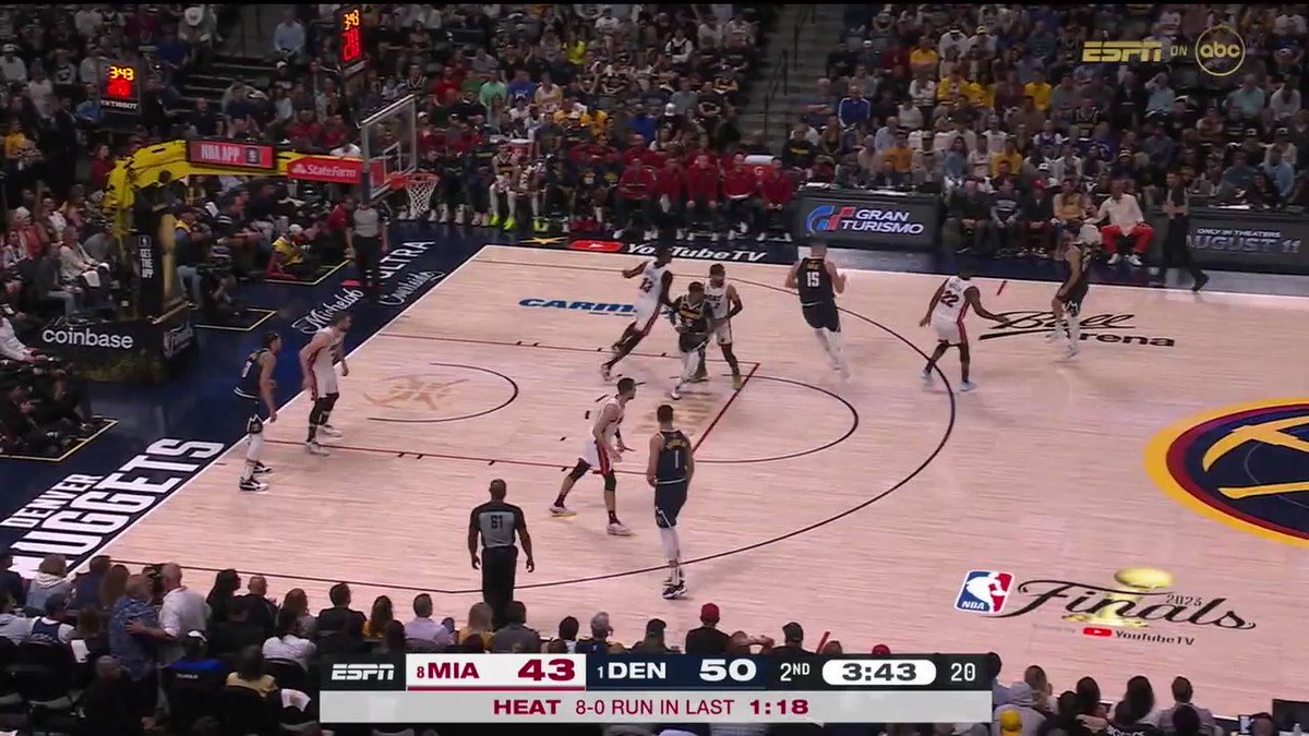 Ryan Alba on Twitter "No. They are not "trying to make Jokic a scorer". Does this look like the