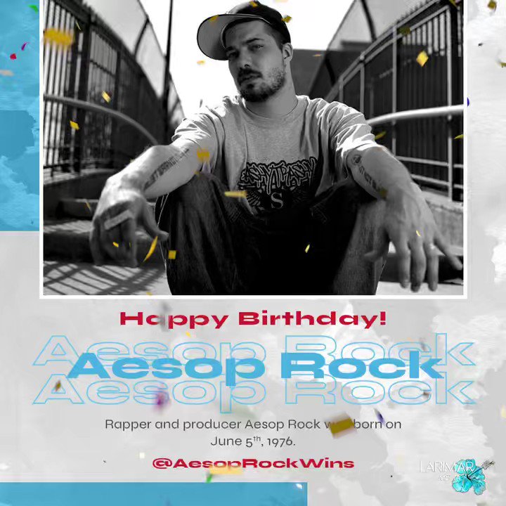 Happy Birthday to iconic underground rapper Aesop Rock (   
