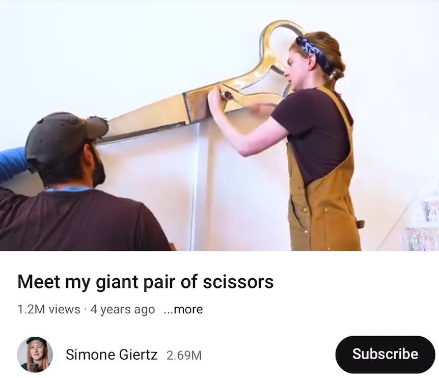 Meet my giant pair of scissors 