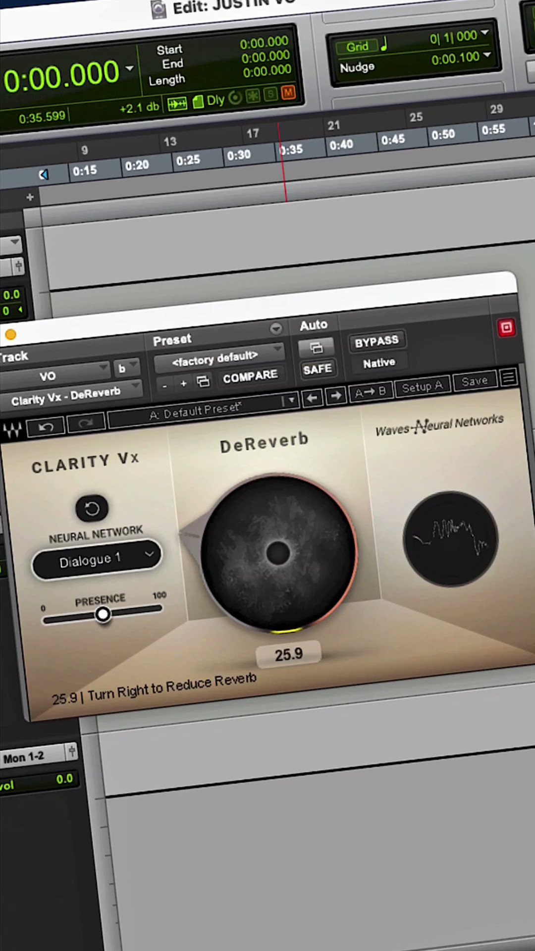 Waves Audio on Twitter "Remove reverb from vocals with just one knob