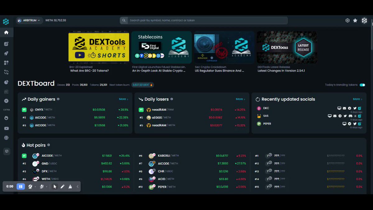 DEXTools on Twitter: "RT @cillionaire_com: 🔷 8. Dextool Empower Your ...