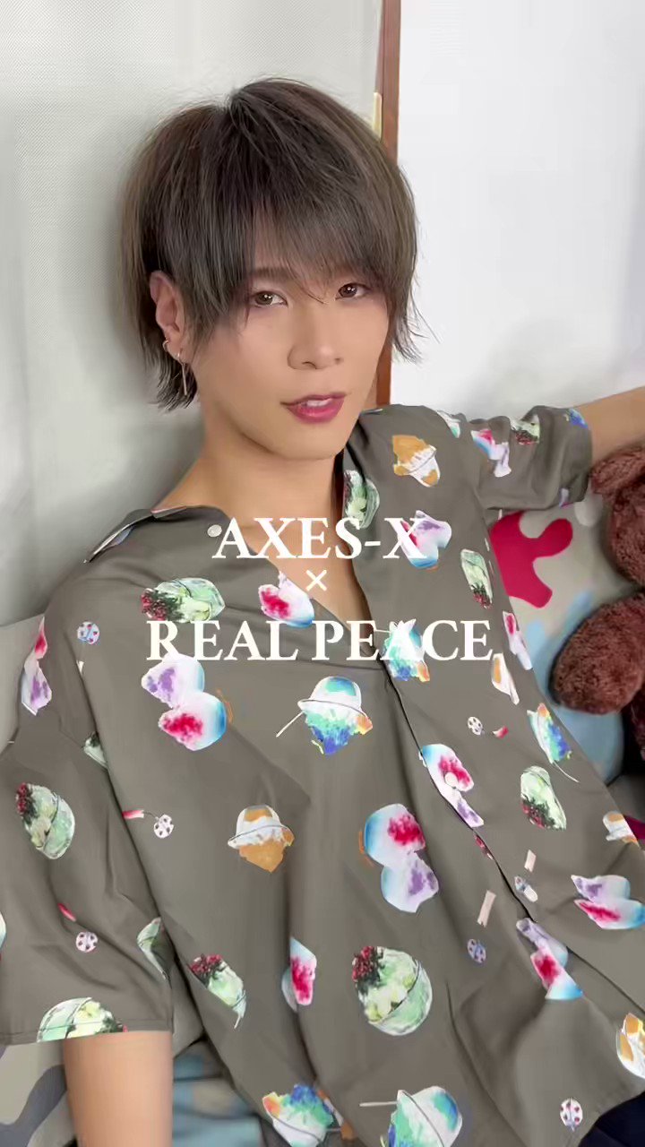 リアルピース アクシーズファム コラボ Lサイズ リアルピース」×「AXES-X」 │ AXES-X special collaboration