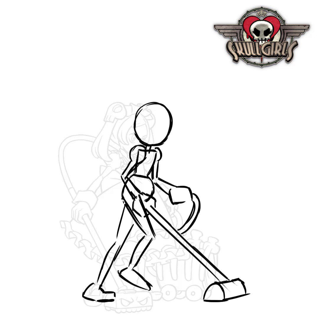 Skullgirls on Twitter: "Every step in the animation process is