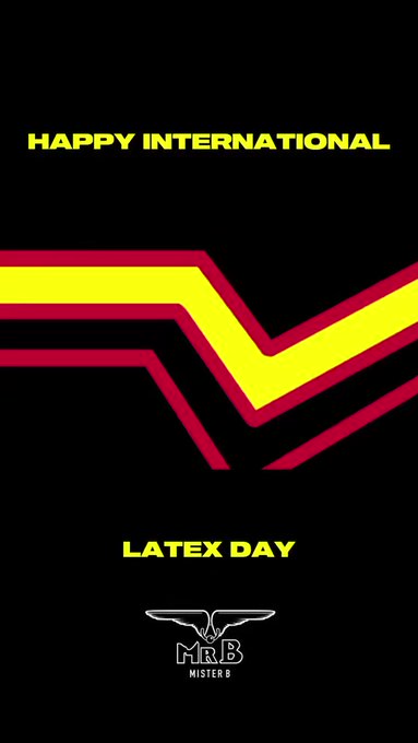 Happy International Latex day from everyone at Mister B and Mr Ribber Netherlands 2023. 

#rubber #latex