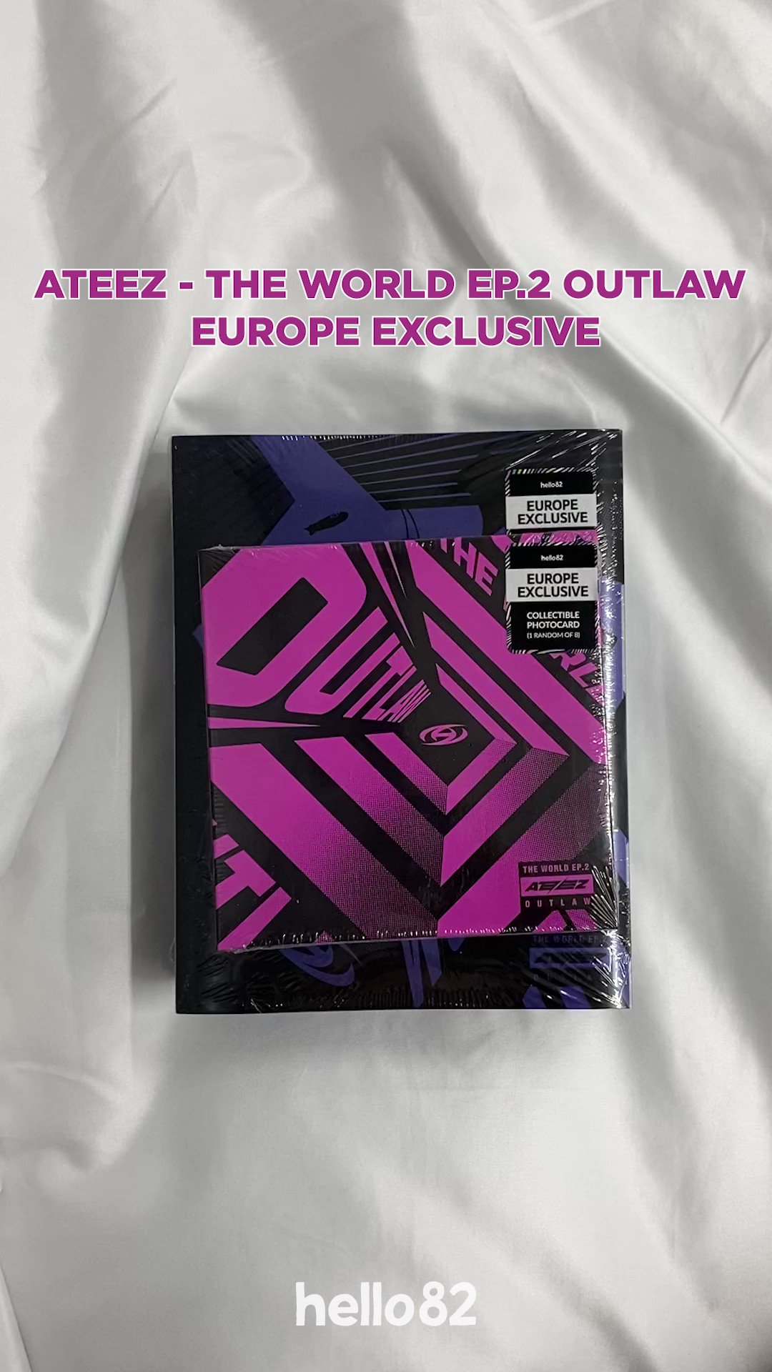 ATEEZ OUTLAW hello 82 UK digipack san www.apidofarm.com