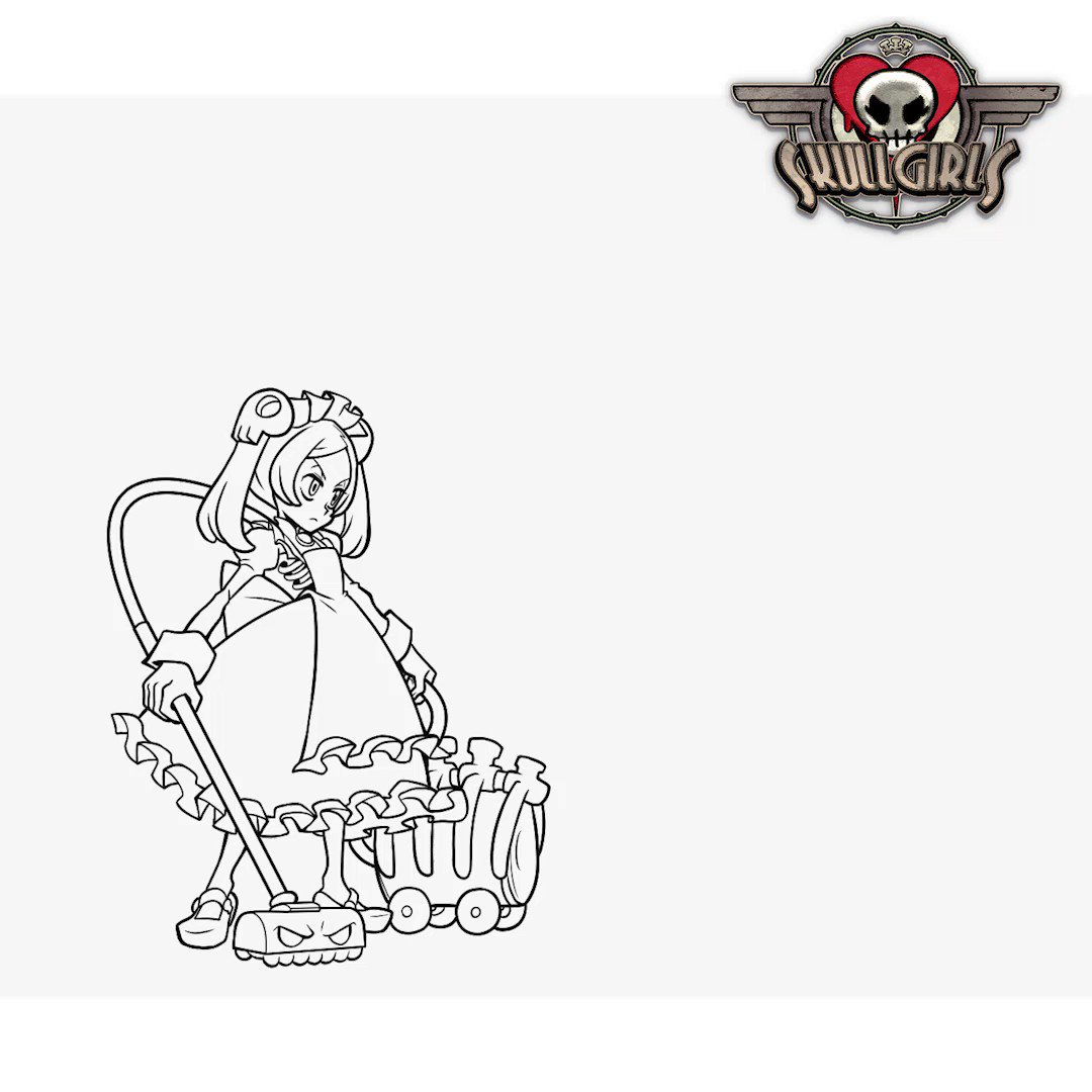 Skullgirls On Twitter It Mostly Gets Covered Up By Her Big Poofy Skirts But Animators Usually 