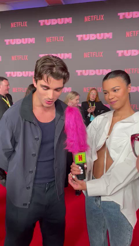 Corey, India, and Nicola on the Red Carpet at Netflix TUDUM