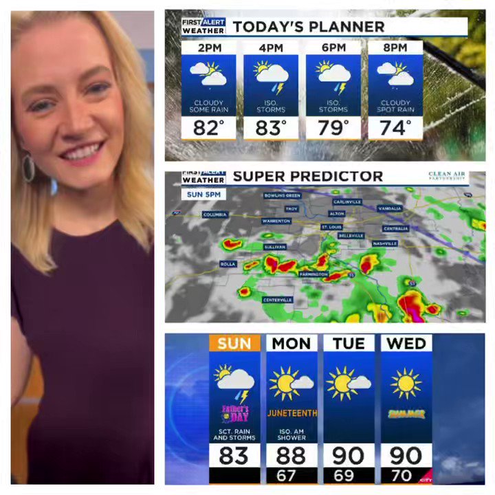 Leah hill on twitter sunday 6 18 23 quick4cast some storms
